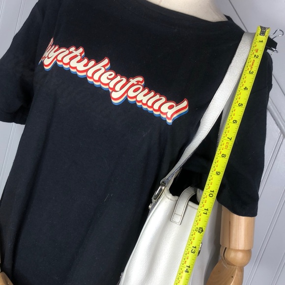 GUCCI Abbey D Ring White Leather Shoulder Bag Tote Vintage Authentic Dust Bag - Picture 9 of 17